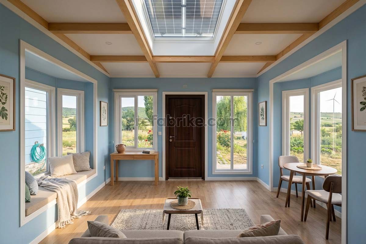 prefabrik villalarda misafir evi tasarımı