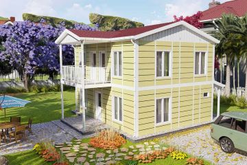 128 m² Prefabrik Villa