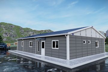 155 m² Prefabrik Ofis