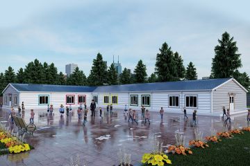 656 m² Prefabrik Okulu