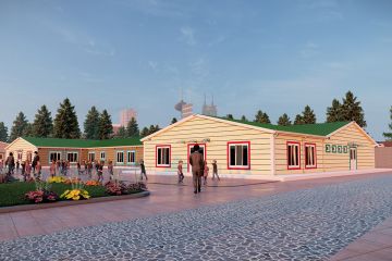 816 m² Prefabrik Okul